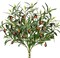 2 Bundles Faux Olive Branches for Vase, 22.8 Inch Fake Olive Greenery Stems Artificial Olive Tree Leaves for Bouquets Centerpieces Wedding Holiday Home Vase Decor